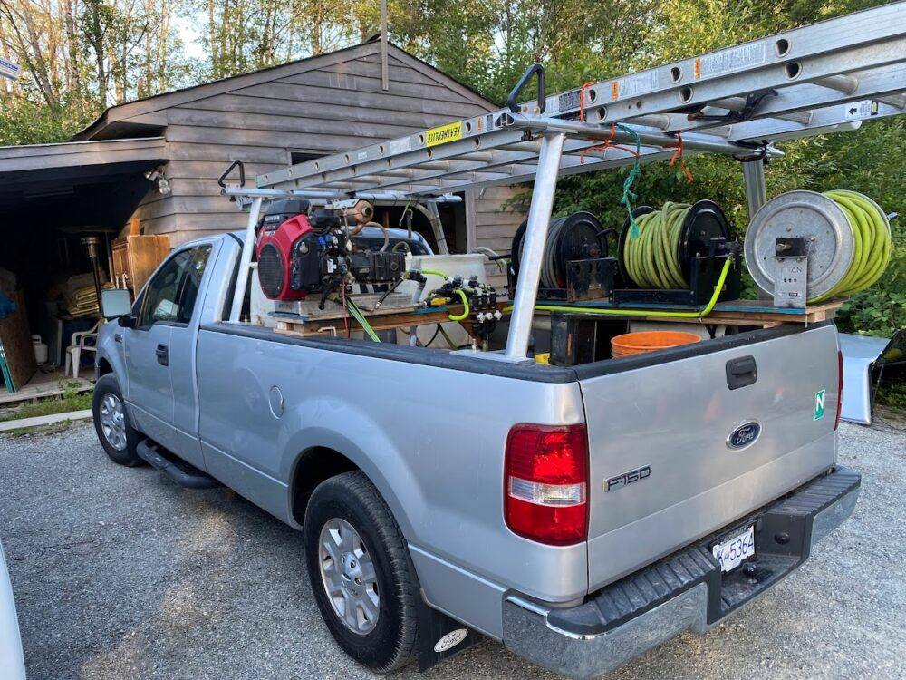 A Shine City work truck ready for the day